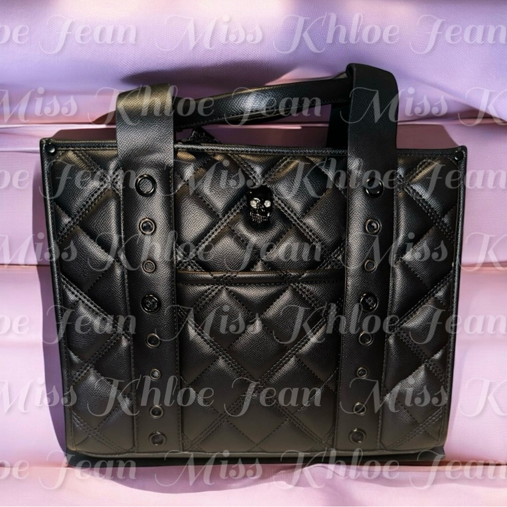 - Betsey Johnson Quilted Skull Tote